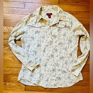 Sundance Western Floral Yellow Shirt